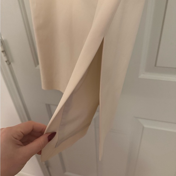 NWT Cream Lafayette 148 New York Midi Skirt Size 10 - Picture 3 of 16